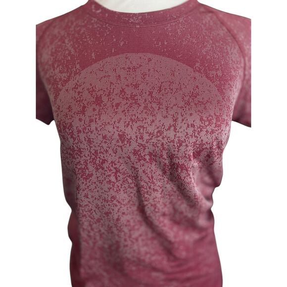 LULULEMON WOMENS SWIFTLY TECH SHORT SLEEVE SHIRT 2.0 GRADIENT MOSS ROSE SIZE 6 - Picture 4 of 12